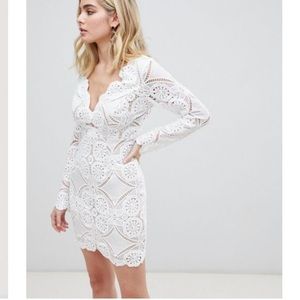 ASOS Love Triangle long sleeve lace dress
